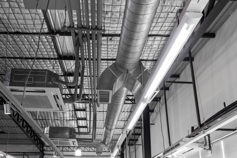 Cassette,Type,,Air,Condition,And,Hvac,System,Under,Bare,Skin